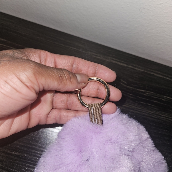 Plush Purple Rabbit Keychain - Picture 6 of 6